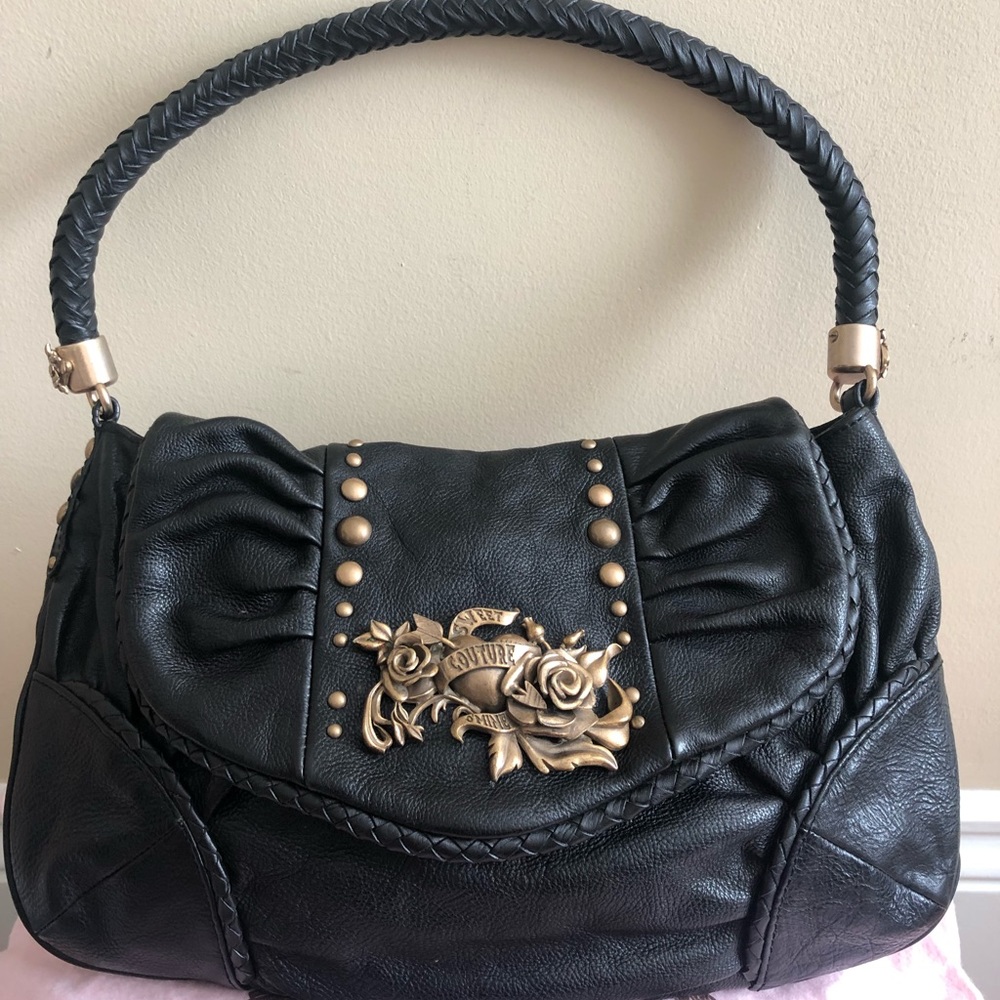 Juicy Couture black leather purse